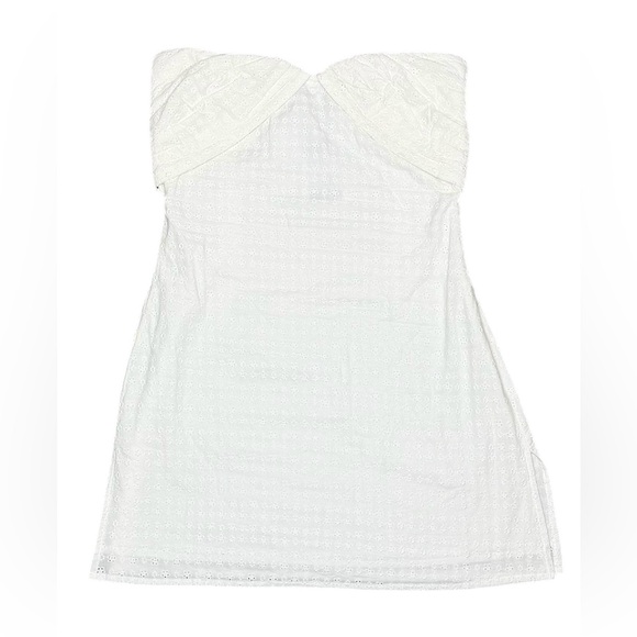 Princess Polly Irena Broderie Strapless Mini Dress White Size 4 NWT - Picture 6 of 8